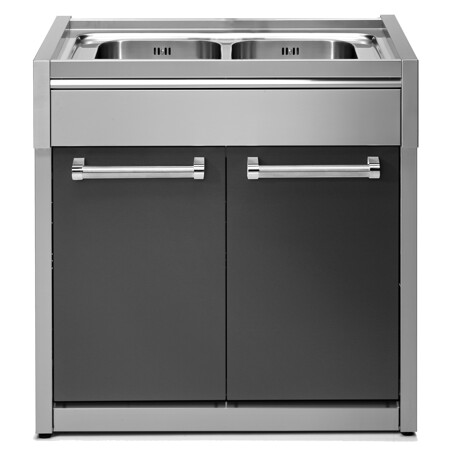 STEEL LAVELLO IN ACCIAIO INOX ANTRACITE 90CM G9S-L2