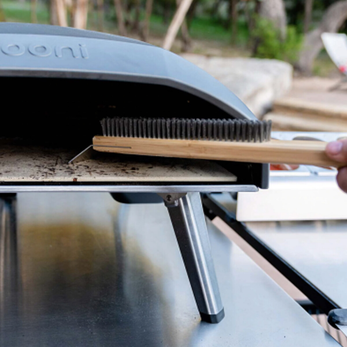 Kit Spazzola per forno per pizza Ooni e Palino tondo per pizza