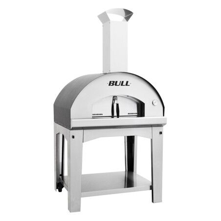 FORNO PIZZA BULL WOOD FIRED EXTRA LARGE CON CARRELLO