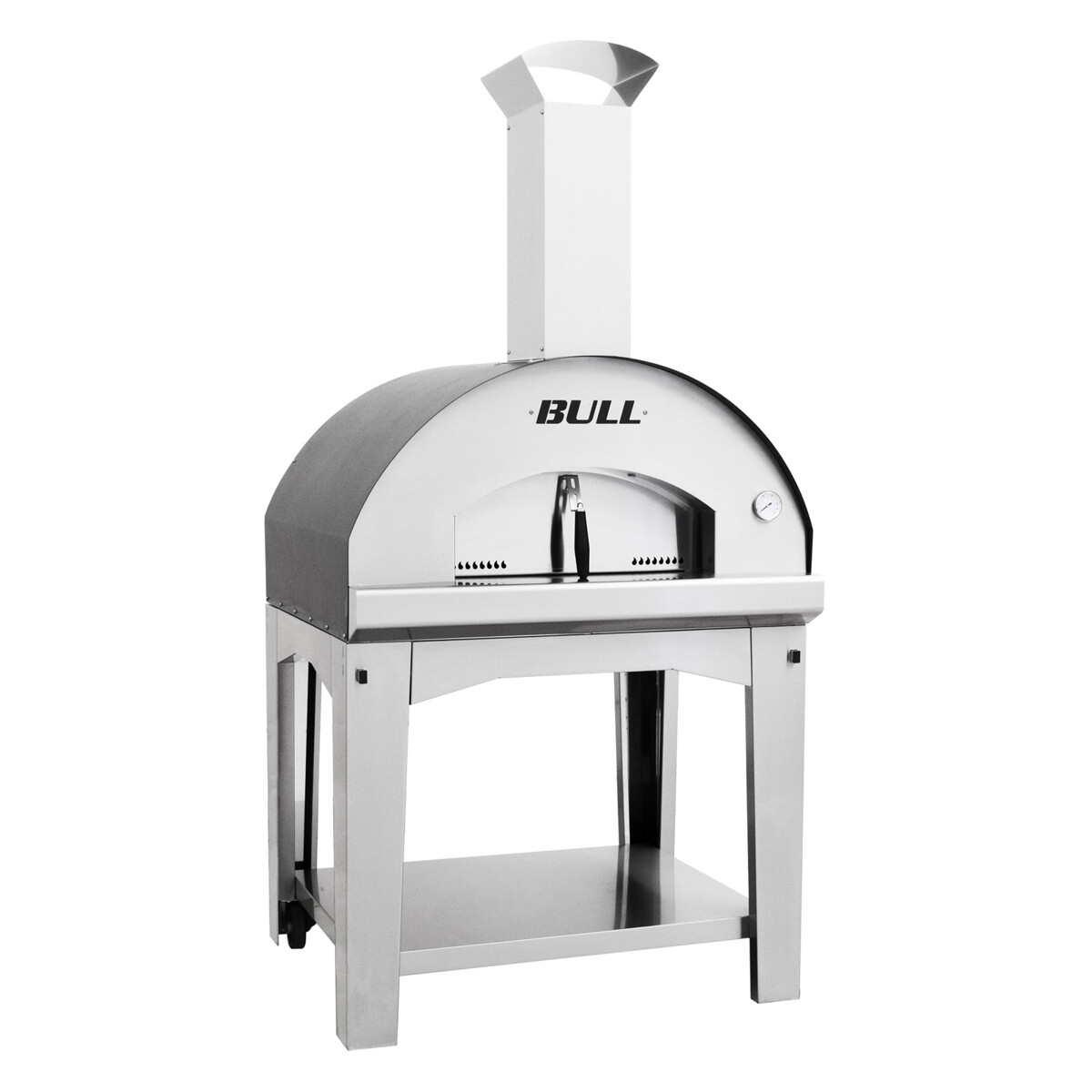 FORNO PIZZA BULL WOOD FIRED EXTRA LARGE CON CARRELLO Bull Forni pizza