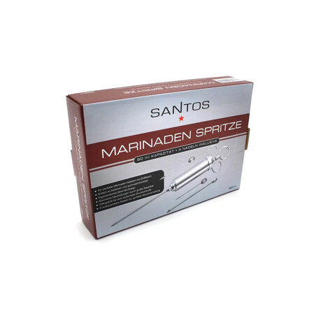 Santos SIRINGA PER MARINATURA INOX CON 4 AGHI SANTOS