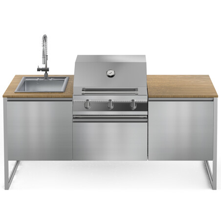 Steel CUCINA DA ESTERNO STEEL GEA LATEMAR T20 QN