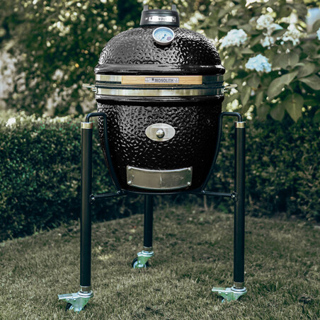 Monolith BARBECUE A CARBONE MONOLITH JUNIOR PRO-SERIE 2.0 NERO CON CARRELLO