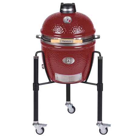 Monolith BARBECUE A CARBONE MONOLITH JUNIOR PRO-SERIE 2.0 ROSSO CON CARRELLO