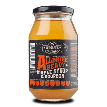 ALL BRINE READY MAPLE SYRUP & BOURBON GRATE GOODS - 475 ML